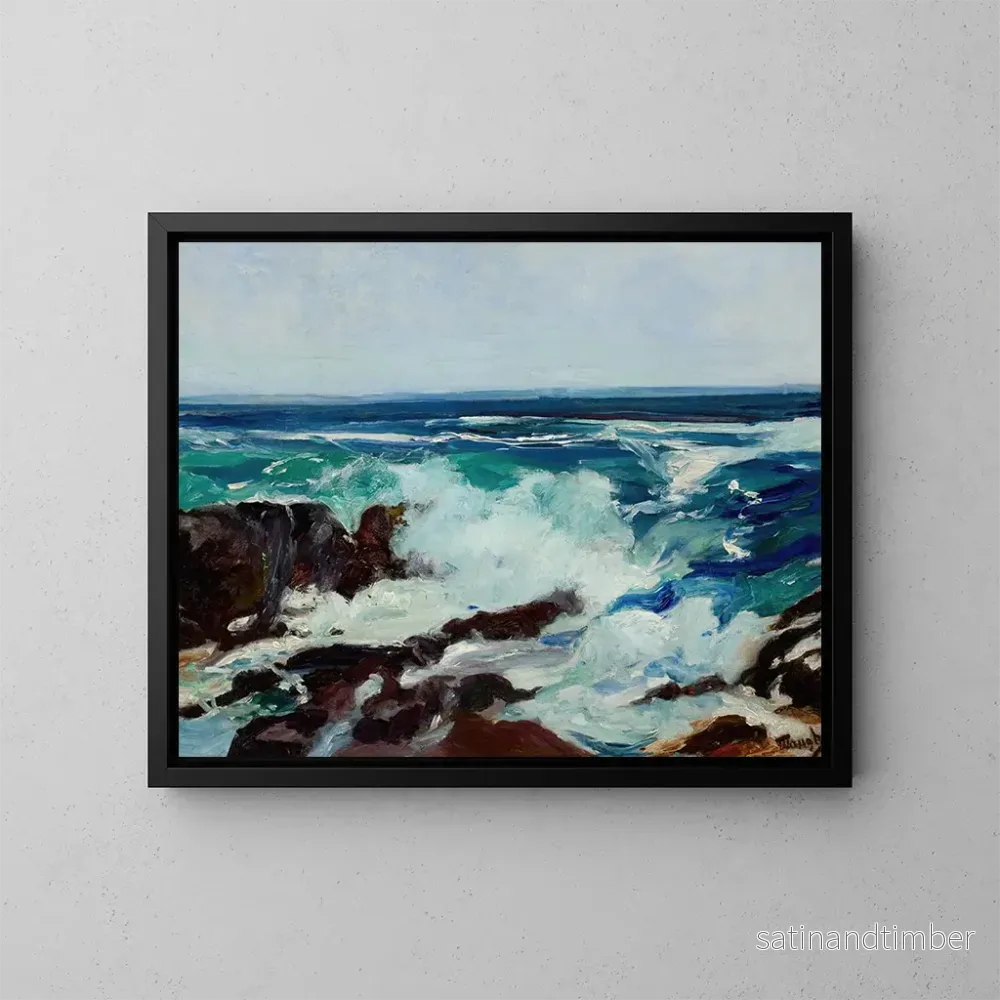 Reproduktion av målningen Surf och skum - Frederick Judd Waugh
