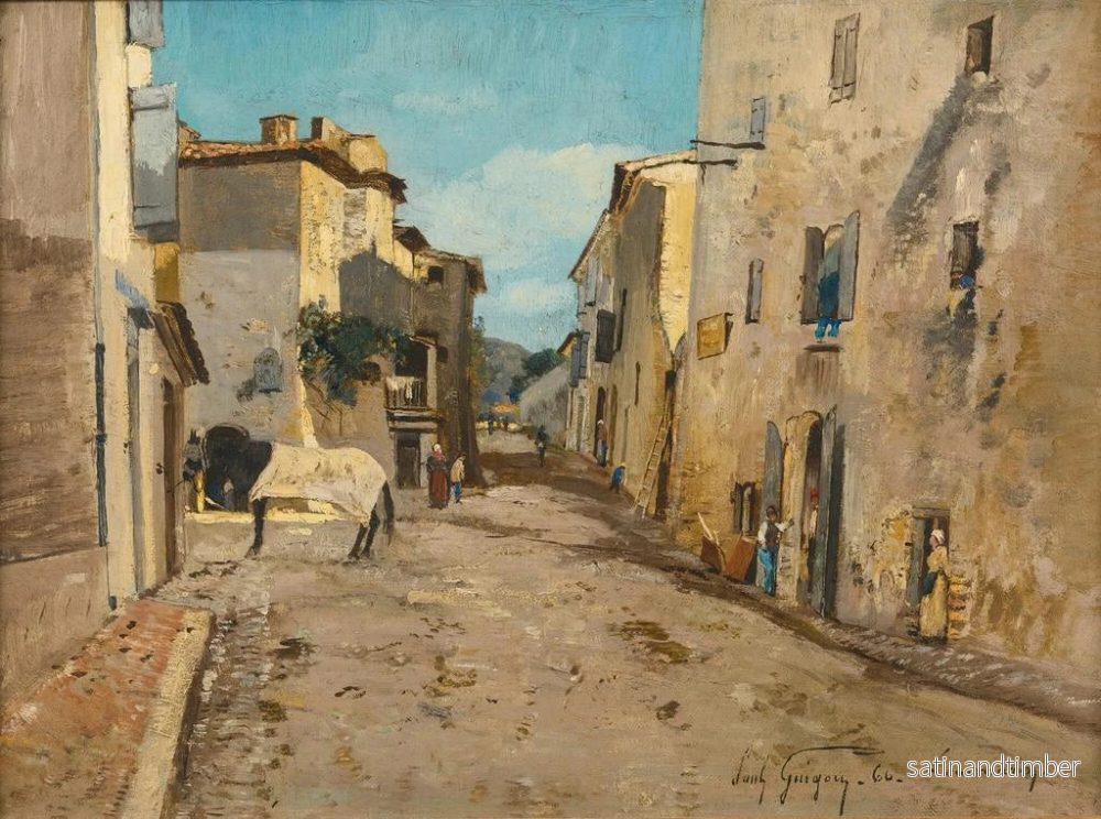 Reproduktion av målningen Rue Lourmarin, Vaucluse - Paul-Camille Guigou - Bild 2