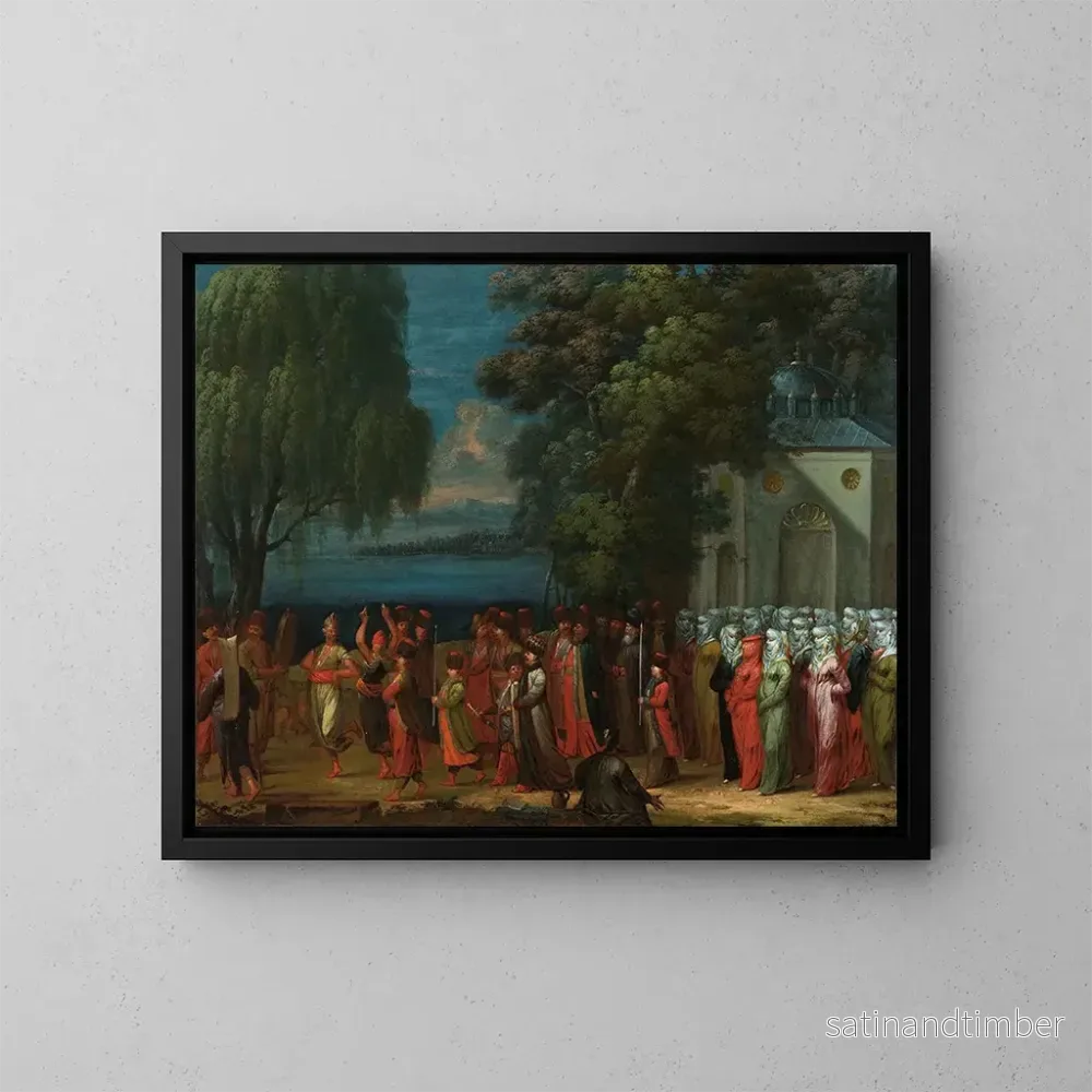 Reproduktion av målningen Armeniskt bröllop - Jean-Baptiste Vanmour