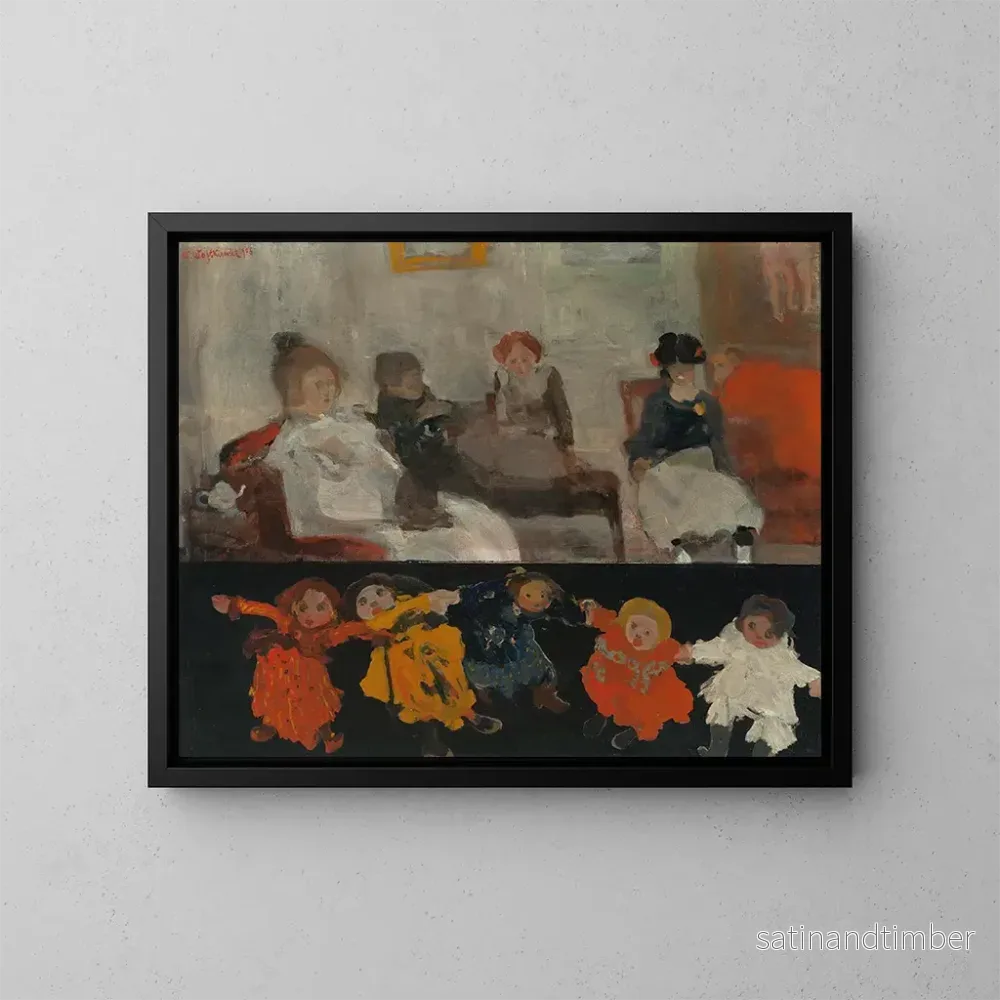 Reproduktion av målningen Poupées - Witold Wojtkiewicz