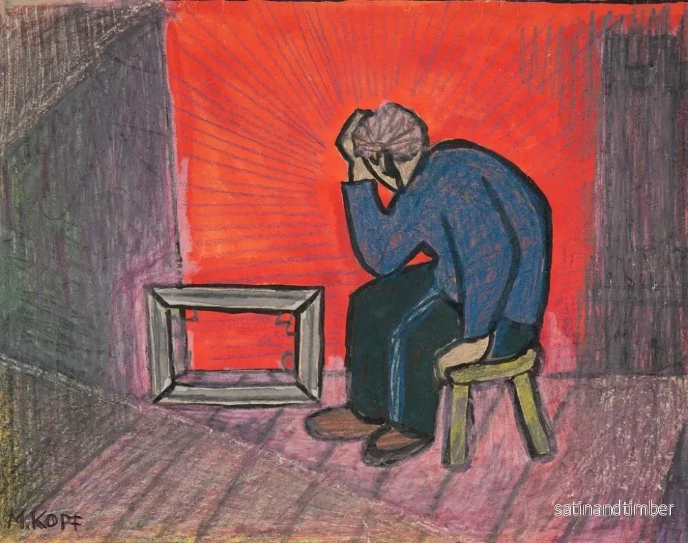 Reproduktion av målningen Malheur à l'artiste, malheur et pauvreté à foison - Marian Kopf - Bild 2