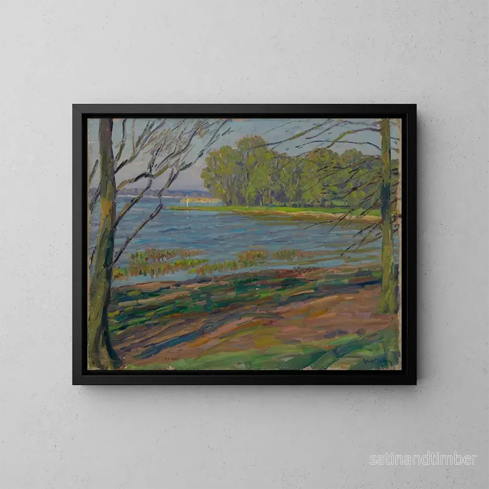 Reproduktion av målningen Landskapsbild av Havel - Robert Hoffmann