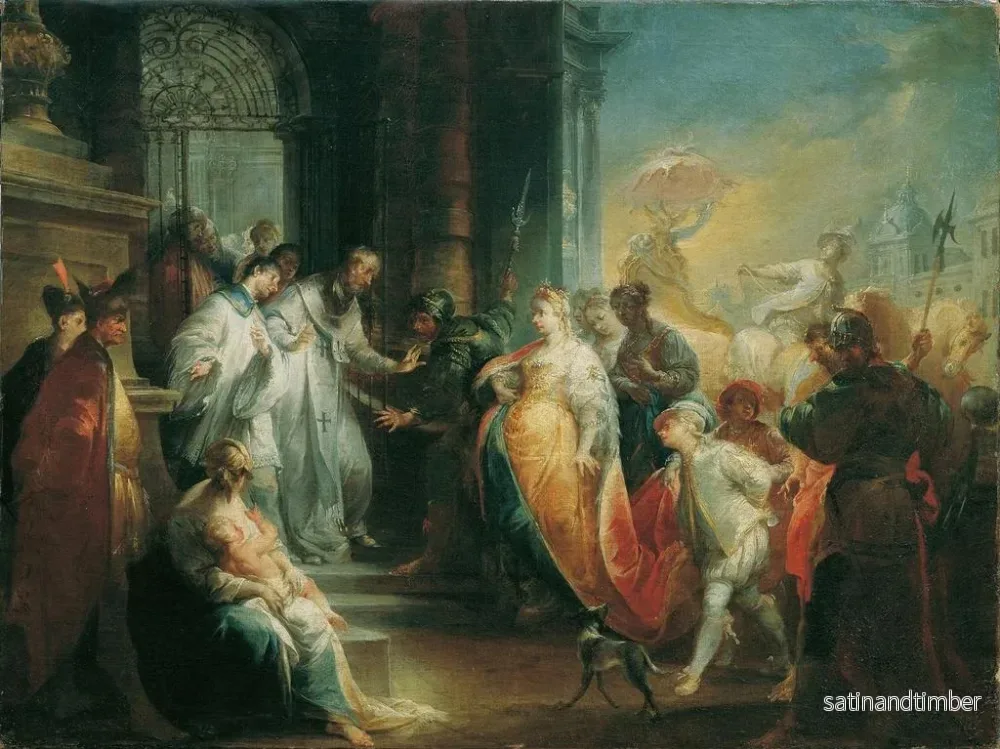Reproduktion av målningen Le rejet de l'impératrice Eudoxie par saint Jean Chrysostome - Johann Wolfgang Baumgartner - Bild 2