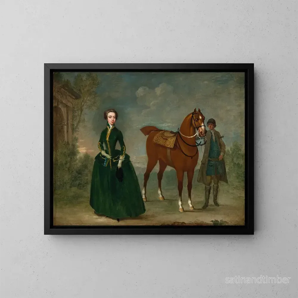 Reproduktion av målningen porträtt av fru Thomas Congreve född Anna Catherine Handasyde - Charles Philips