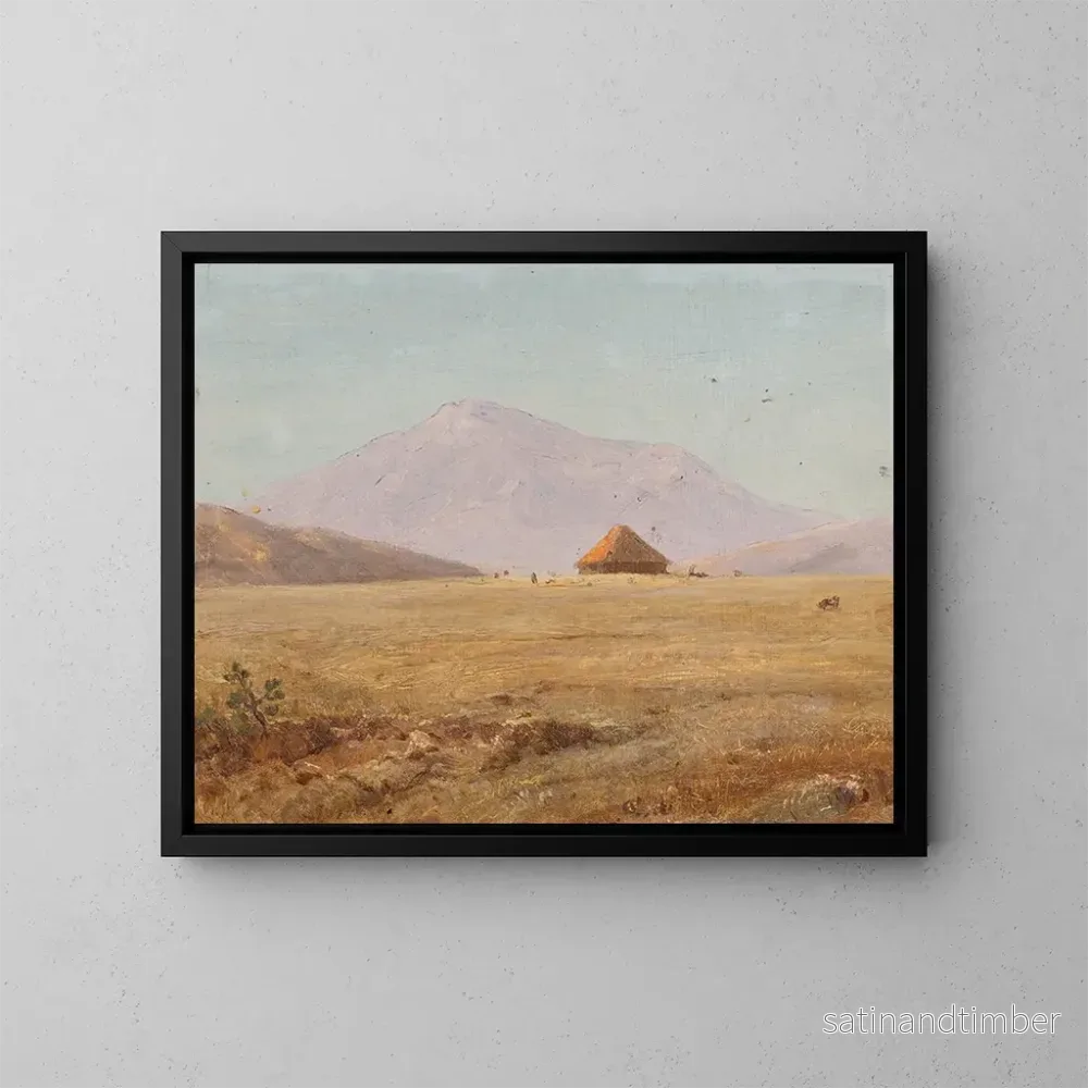 Reproduktion av målningen Plateau montagneux de l’Équateur avec une cabane – Frederic Edwin Church Reproduktion av målningen Plateau montagneux de l’Équateur avec une cabane – Frederic Edwin Church