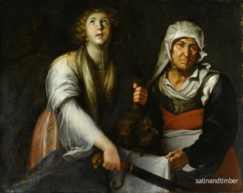 Reproduktion av målningen Judith och tjänsteflickan - Pietro Ricchi - Bild 2