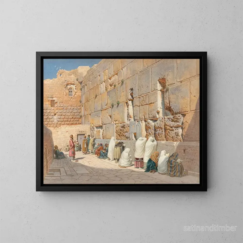 Reproduktion av målningen Le Mur des Lamentations à Jérusalem – Carl Friedrich Heinrich Werner Reproduktion av målningen Le Mur des Lamentations à Jérusalem – Carl Friedrich Heinrich Werner