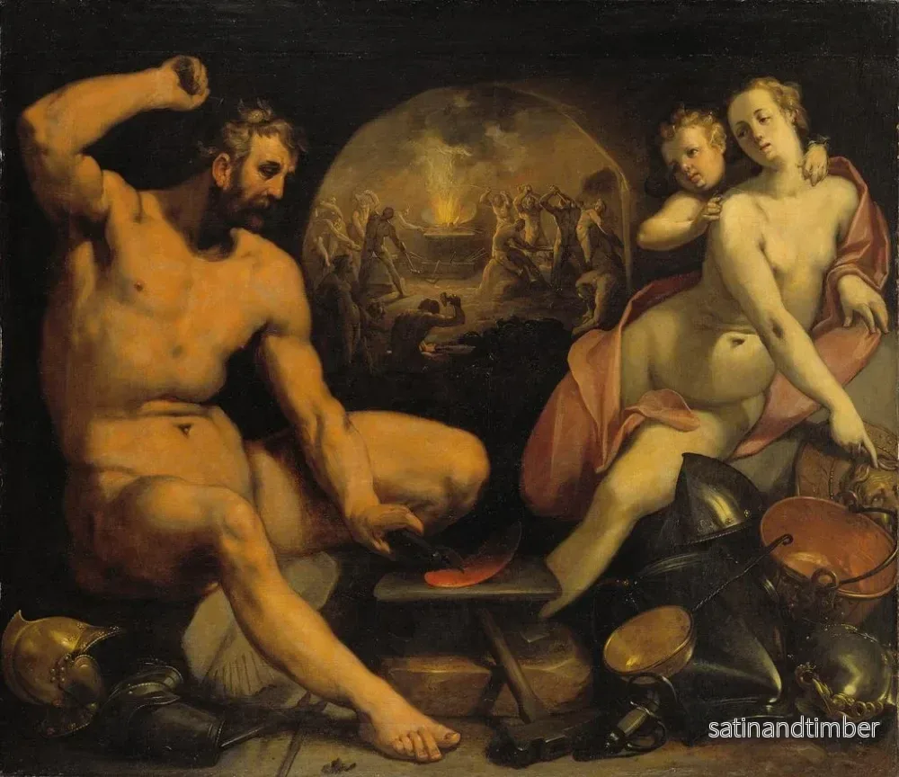 Reproduktion av målningen Venus och Vulcan - Cornelis Cornelisz van Haarlem - Bild 2