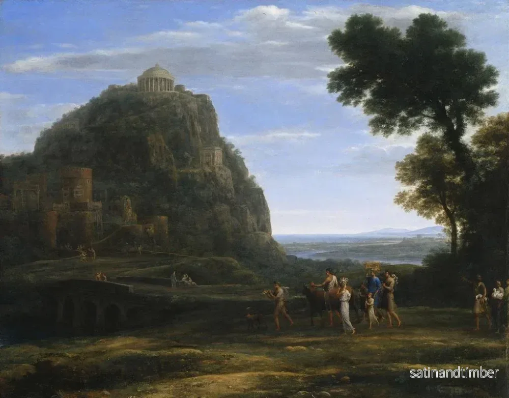 Reproduktion av målningen Vue de Delphes avec une procession - Claude Lorrain - Bild 2