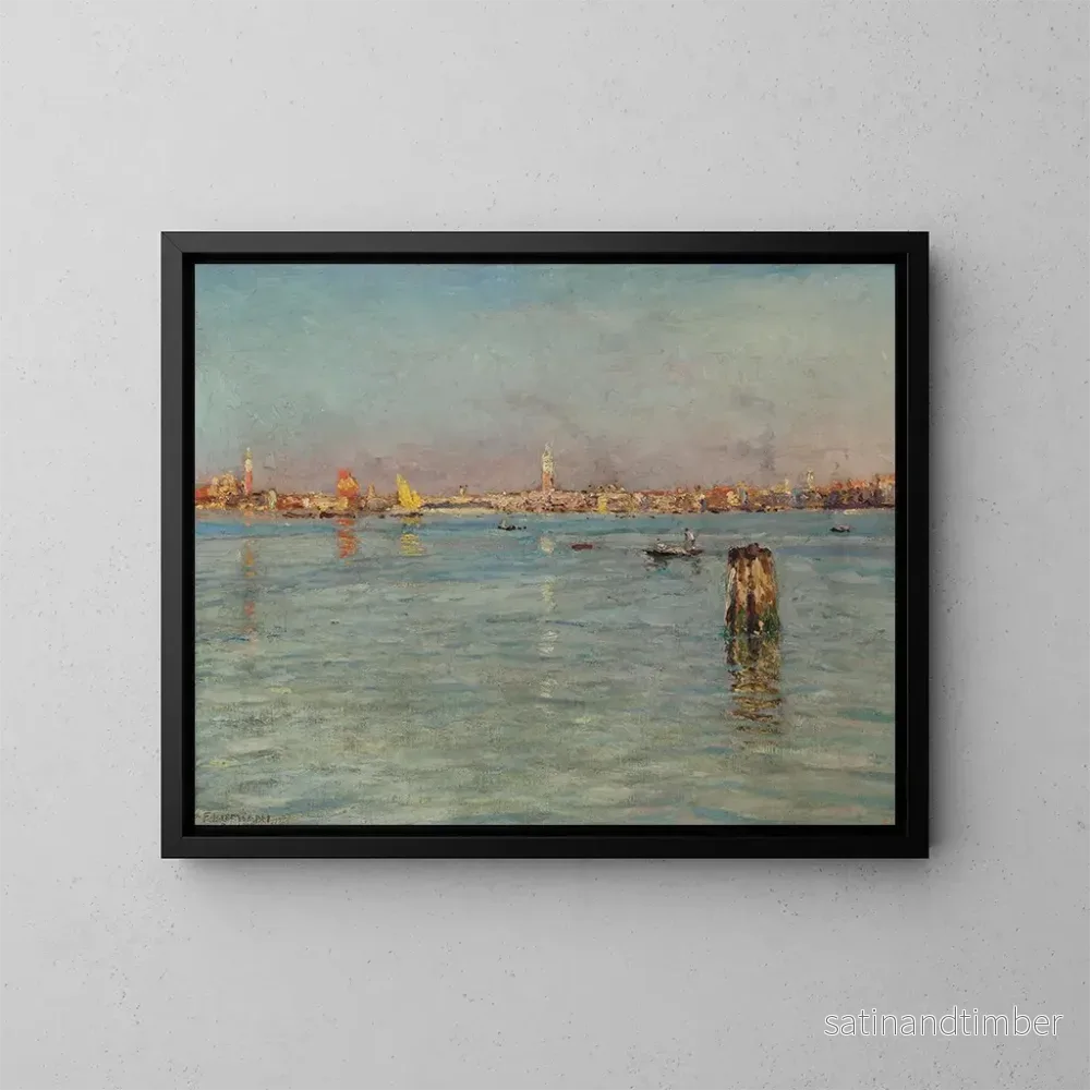 Reproduktion av målningen Morgon i Venedig - Ugo Flumiani