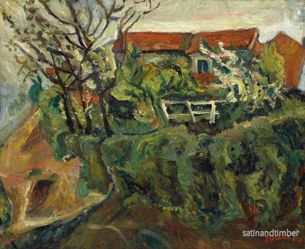 Reproduktion av målningen Hus i ett landskap - Chaïm Soutine - Bild 2