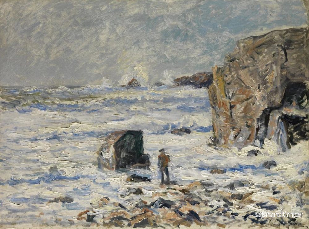 Reproduktion av målningen av utländsk scen på bretonska kusten - Maxime Maufra - Bild 2