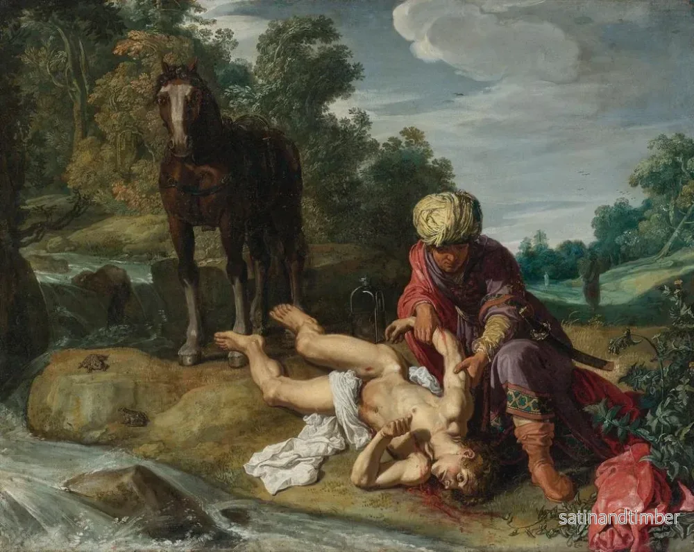 Reproduktion av målningen Le Bon Samaritain - Pieter Lastman - Bild 2