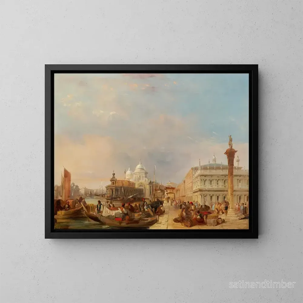 Reproduktion av målningen av utsikten över Santa Maria della Salute från St. Mark’s Square – Edward Pritchett Reproduktion av målningen av utsikten över Santa Maria della Salute från St. Mark’s Square – Edward Pritchett