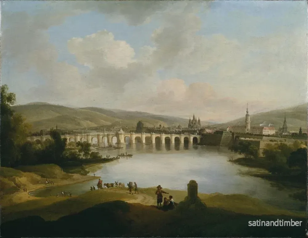 Reproduktion av målningen Vy av en stad - Christian Wilhelm Ernst Dietrich - Bild 2