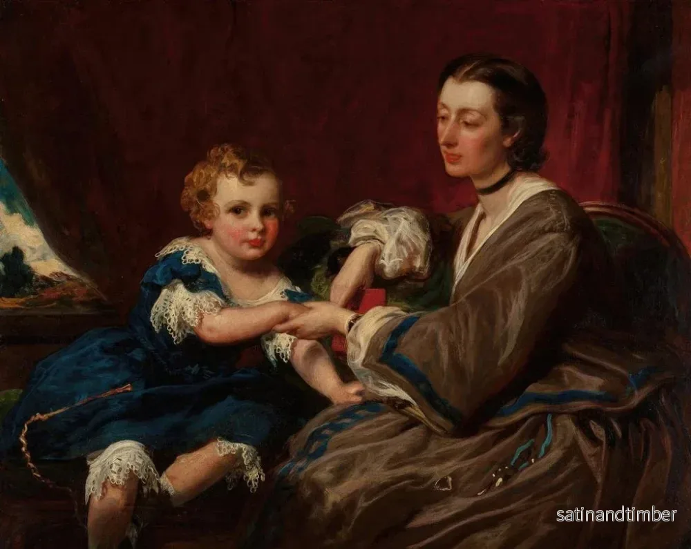 Reproduktion av målningen En mor och hennes dotter - James Sant - Bild 2