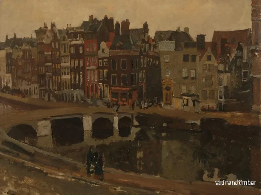 Reproduktion av målningen Le Rokin Amsterdam - George Hendrik Breitner - Bild 2