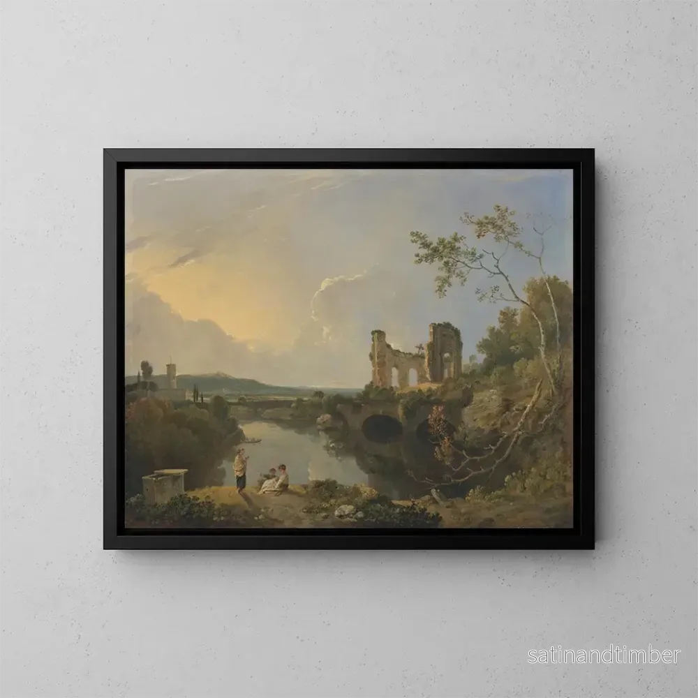 Reproduktion av målningen Landskap Italien på morgonen – Richard Wilson Reproduktion av målningen Landskap Italien på morgonen – Richard Wilson