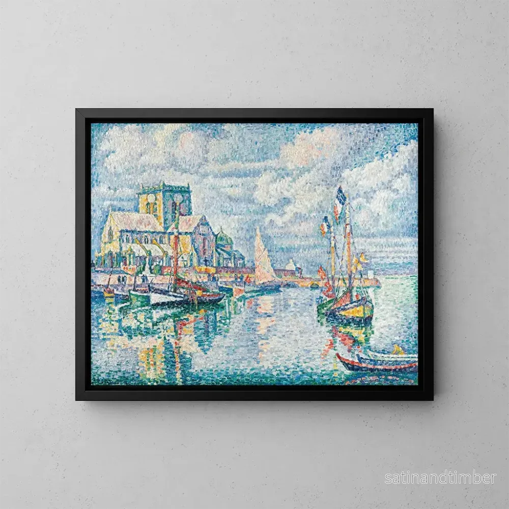 Reproduktion av målningen Barfleur - Paul Signac