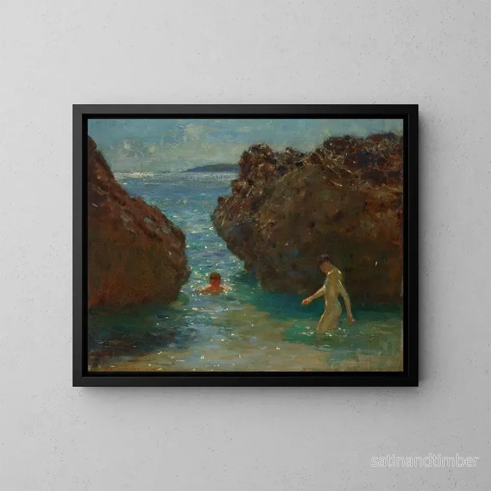 Reproduktion av målningen Baigneurs - Henry Scott Tuke