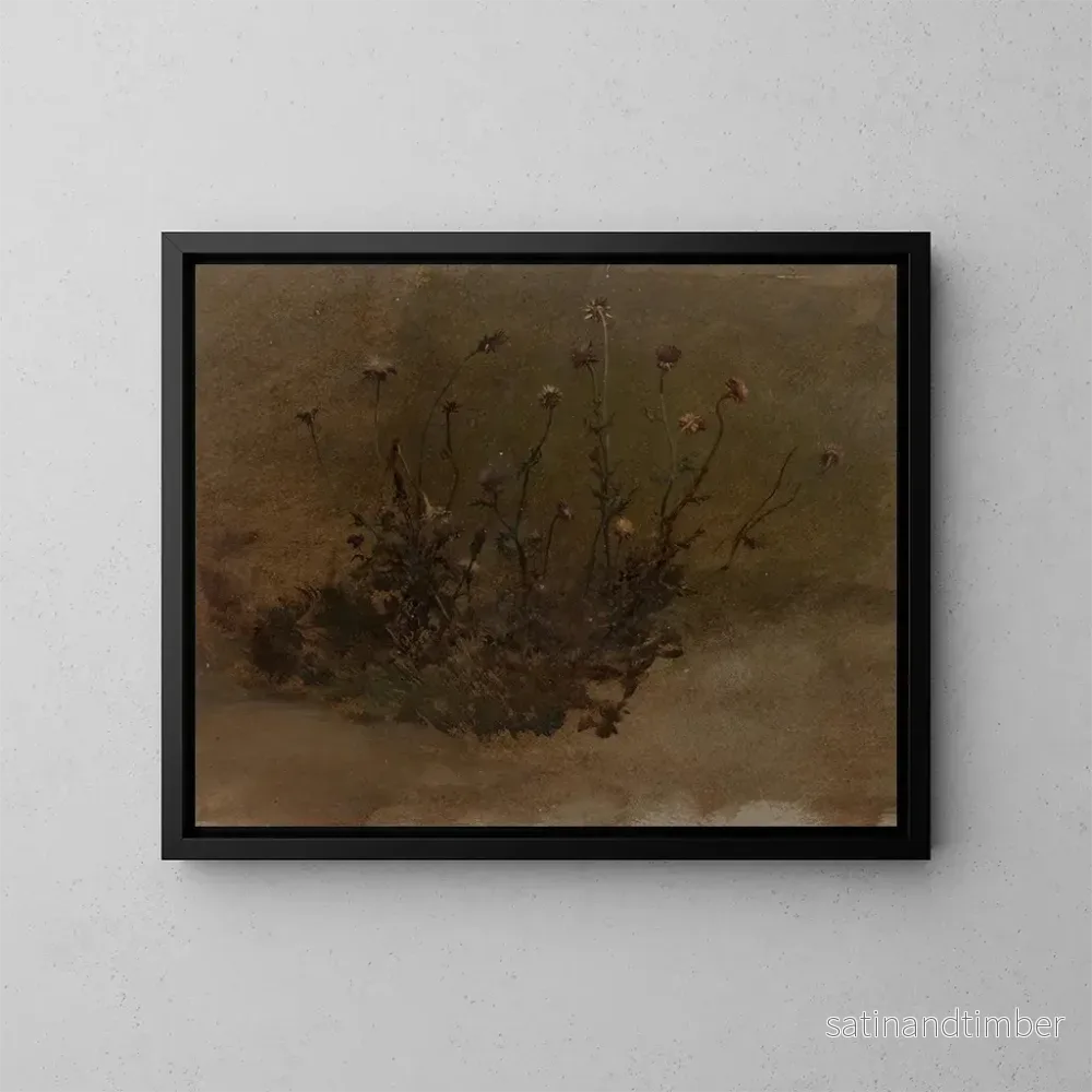 Reproduktion av målningen av vilda blommor - Elihu Vedder