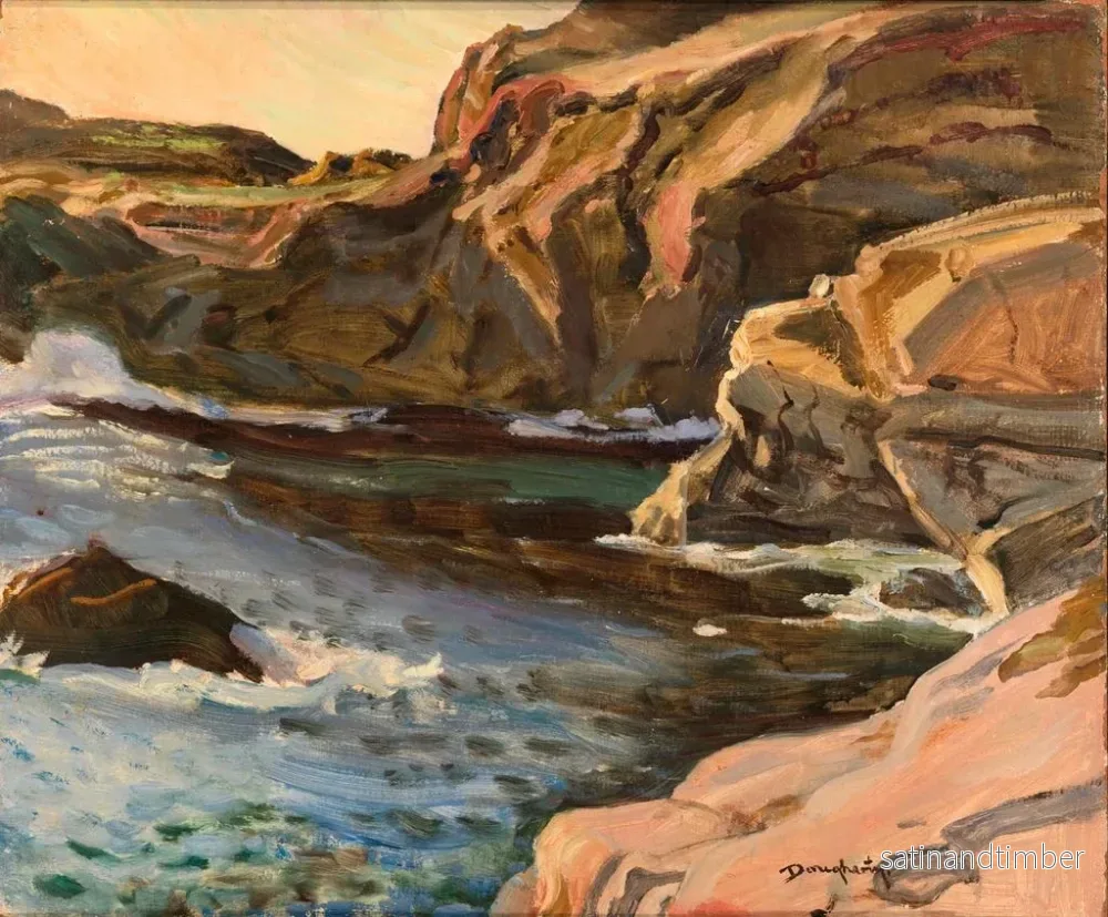 Reproduktion av målningen Falaises de Californie - Paul Dougherty - Bild 2