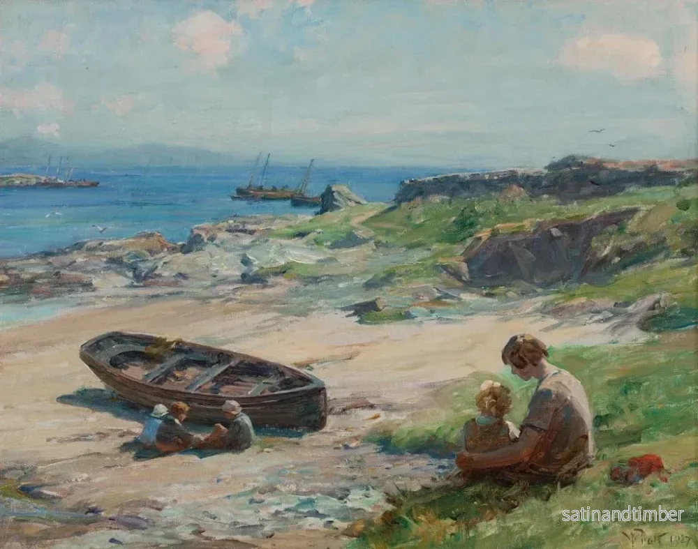 Reproduktion av målningen Baie de Portrigh, Carradale - William Pratt - Bild 2