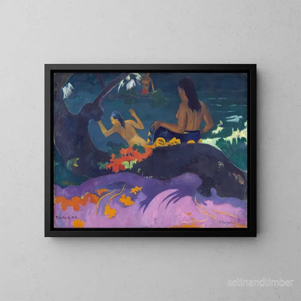 Reproduktion av målningen Fatata te Miti - Paul Gauguin