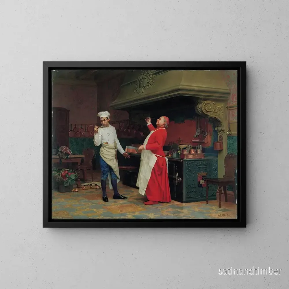 Reproduktion av målningen La sauce merveilleuse - Jehan Georges Vibert