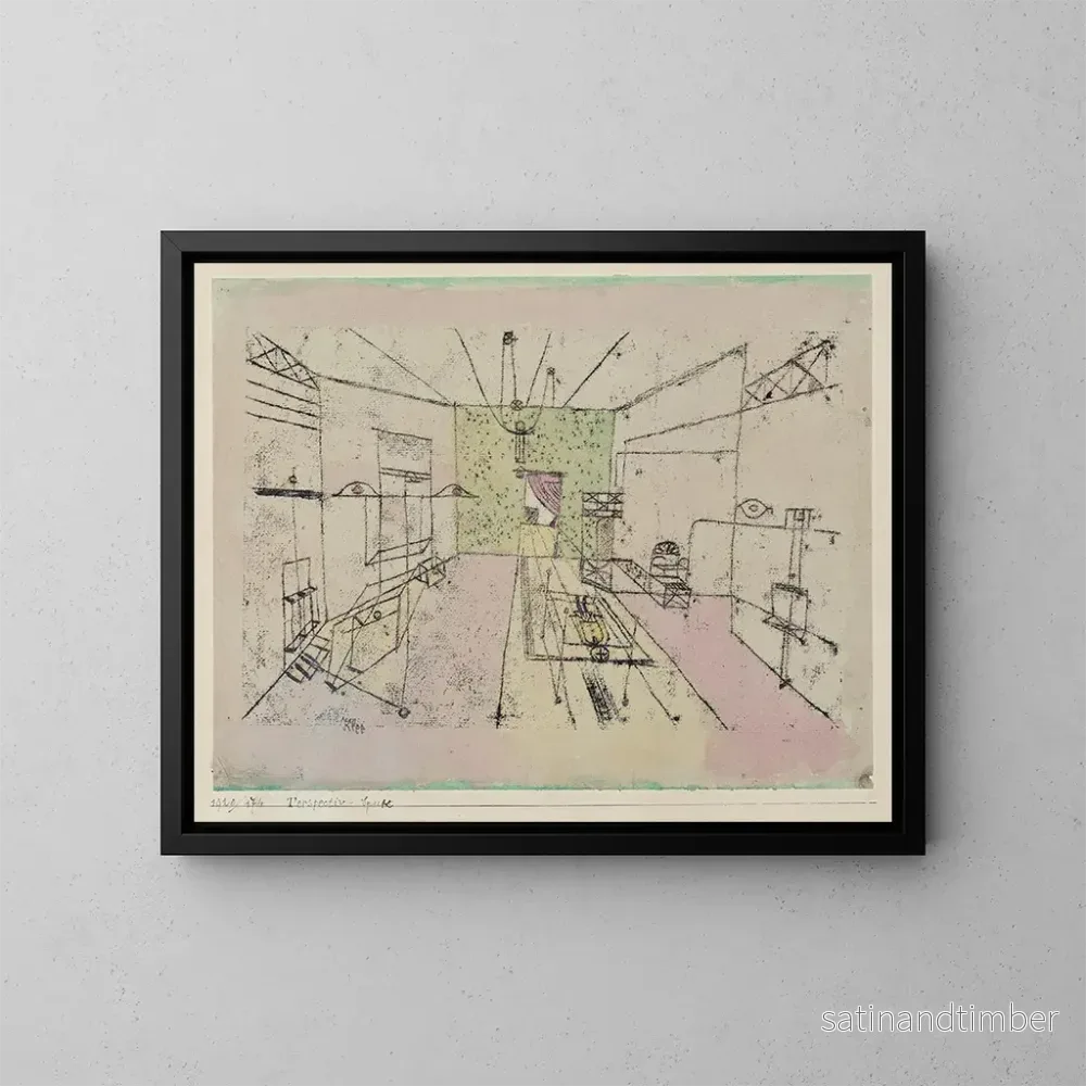 Reproduktion av målningen Perspektiv spöke - Paul Klee