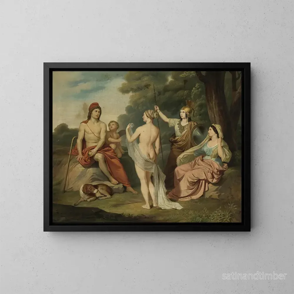 Reproduktion av målningen Le Jugement de Paris - Jacques Louis David