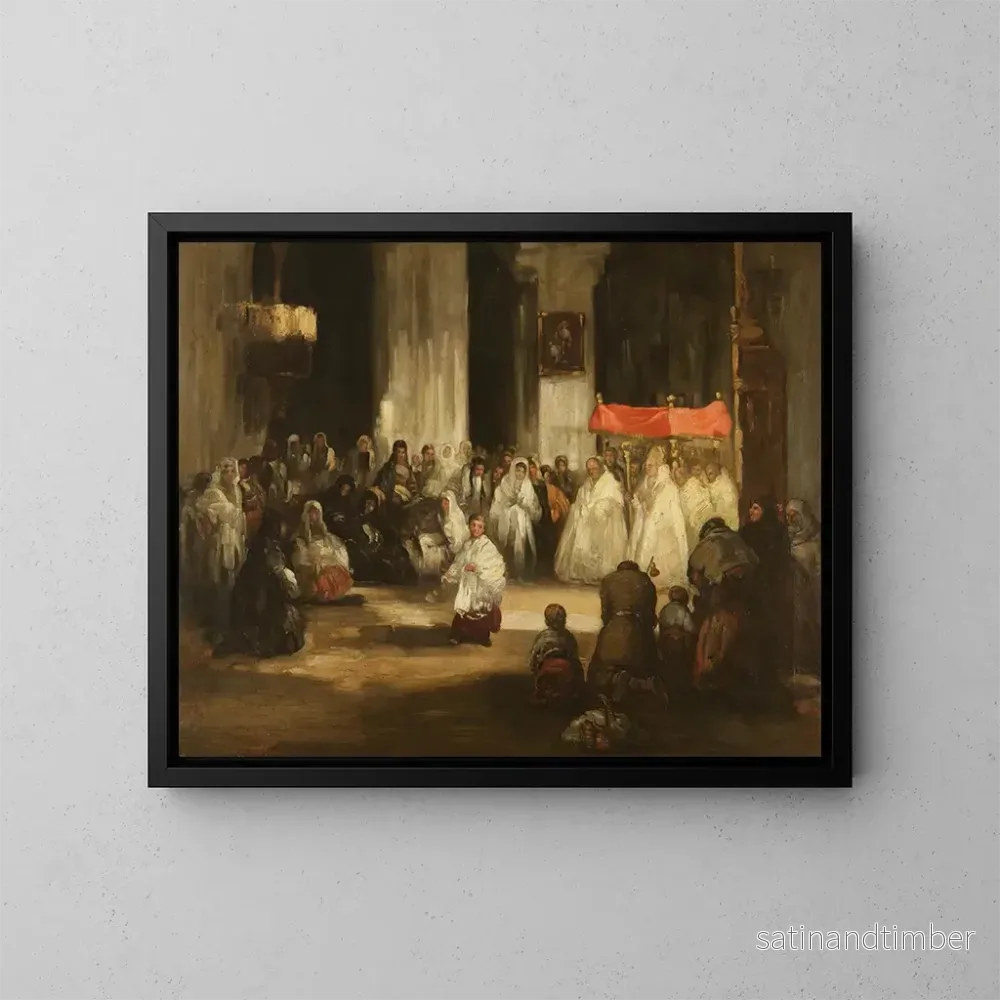 Reproduktion av målningen Stort Gudsbild - Leonardo Alenza y Nieto