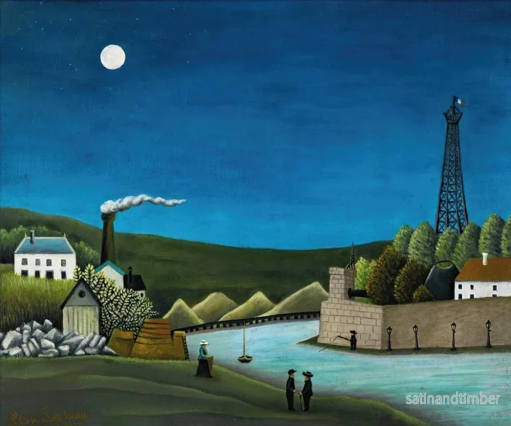 Reproduktion av målningen La Seine à Suresnes - Henri Rousseau - Bild 2