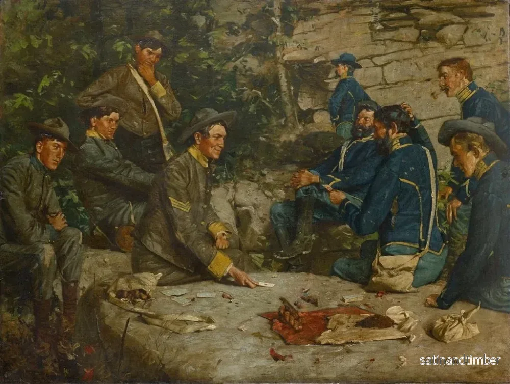 Reproduktion av målningen Entre les lignes - William Gilbert Gaul - Bild 2