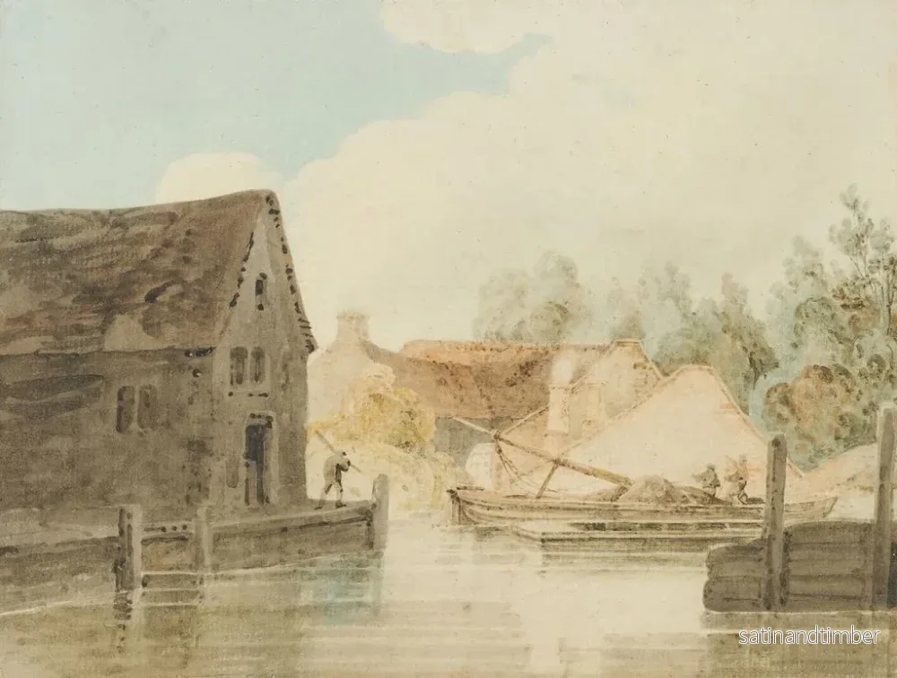 Reproduktion av målningen Quai du canal - Thomas Girtin - Bild 2