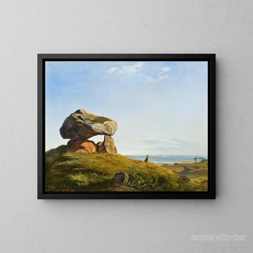 Reproduktion av målningen Dolmen de Raklev - Johan Thomas Lundbye