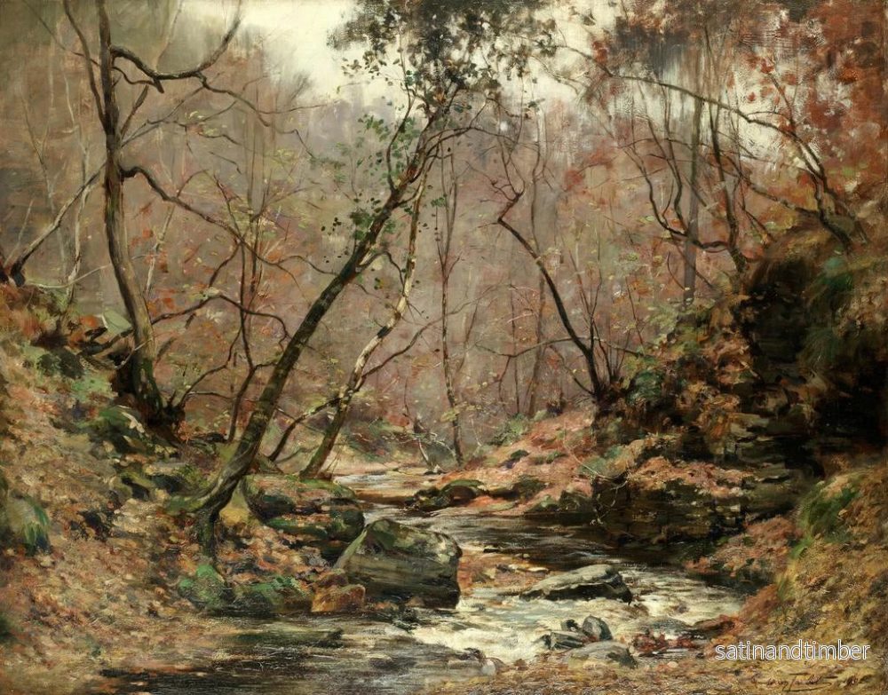 Reproduktion av målningen En brasa - John A Henderson Tarbet - Bild 2