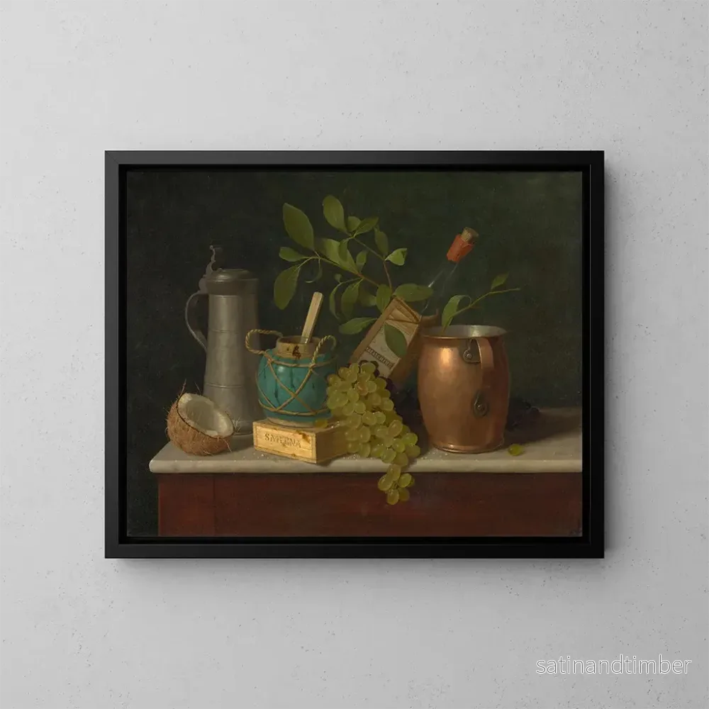 Reproduktion av målningen Juste dessert - William Michael Harnett
