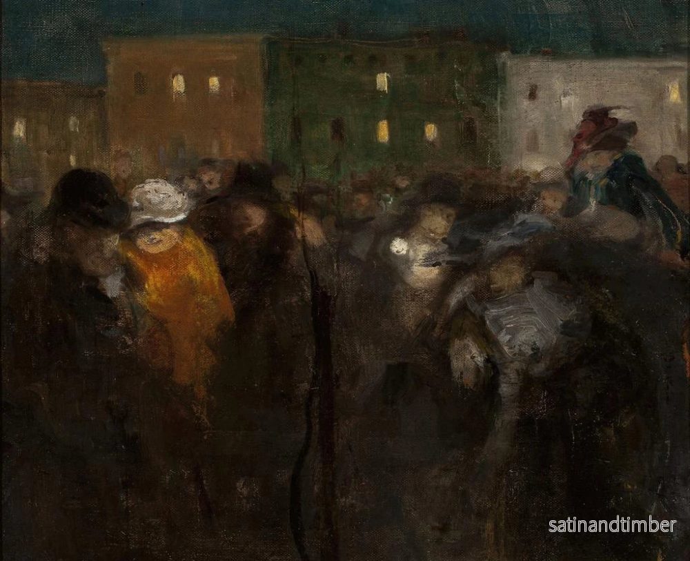 Reproduktion av målningen Mi-Carême i Paris - Witold Wojtkiewicz - Bild 2