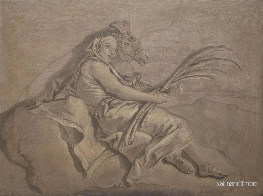 Reproduktion av målningen av en allegorisk figur som föreställer Asien - Giovanni Domenico Tiepolo - Bild 2