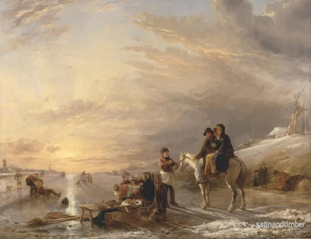 Reproduktion av målningen Scen av is - William Collins - Bild 2
