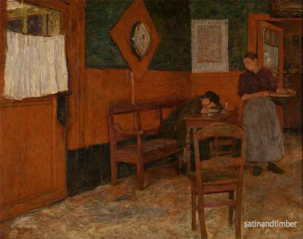 Reproduktion av målningen L'Auberge rouge - Charles Mertens - Bild 2