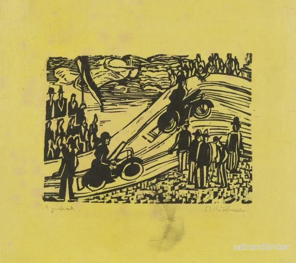 Reproduktion av målningen av cykellopp - Ernst Ludwig Kirchner - Bild 2