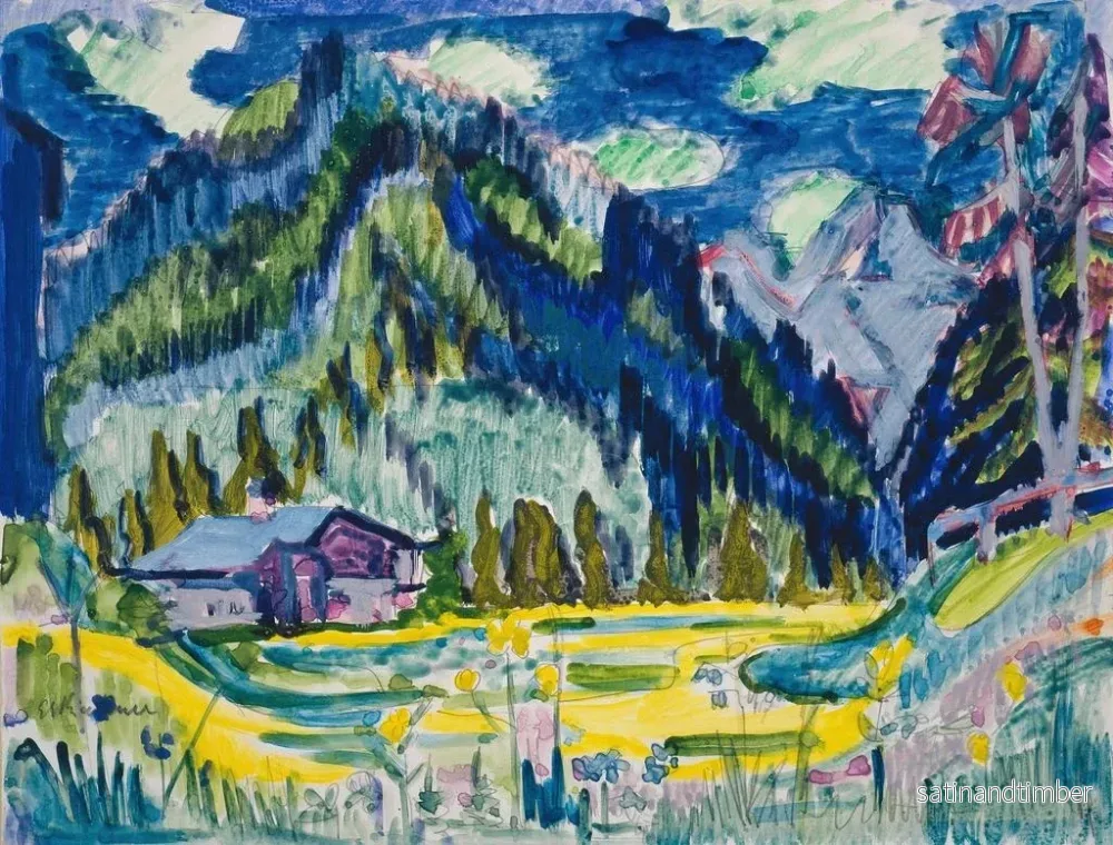 Reproduktion av målningen Terräng vildmark - Ernst Ludwig Kirchner - Bild 2