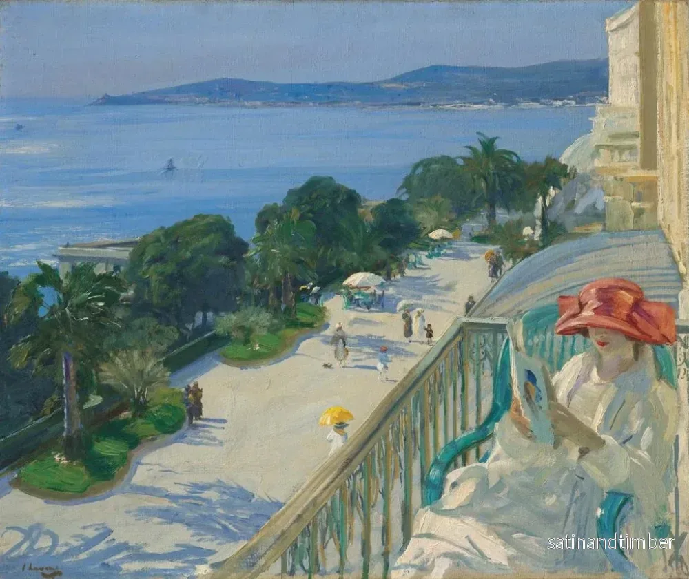 Reproduktion av målningen La Terrasse à Cap d'Ail - Sir John Lavery - Bild 2