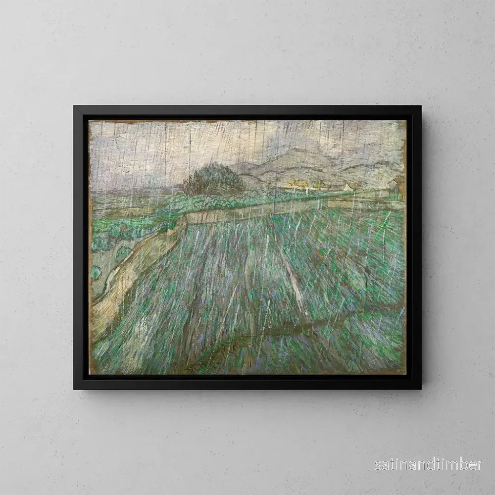 Reproduktion av målningen Regn - Vincent van Gogh