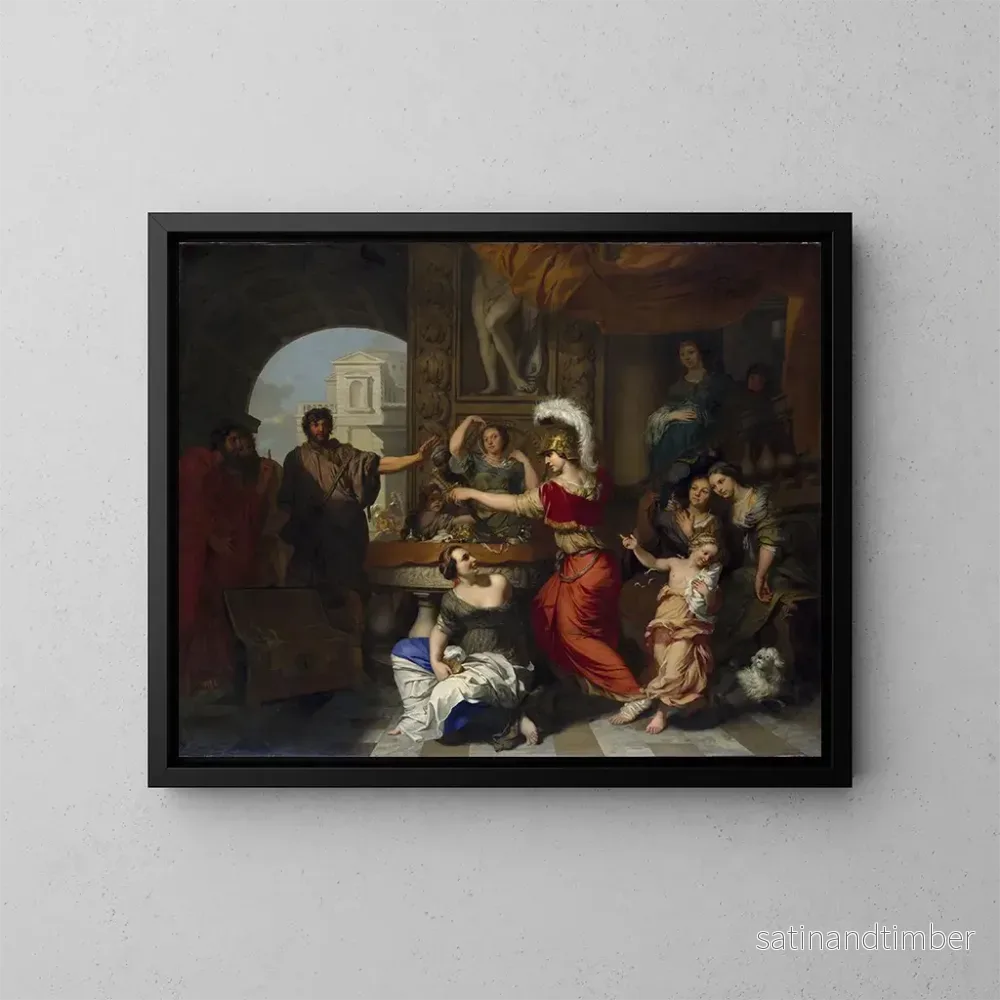 Reproduktion av målningen Achille erkänd av Ulysses vid Lycomède’s hov – Gerard de Lairesse
