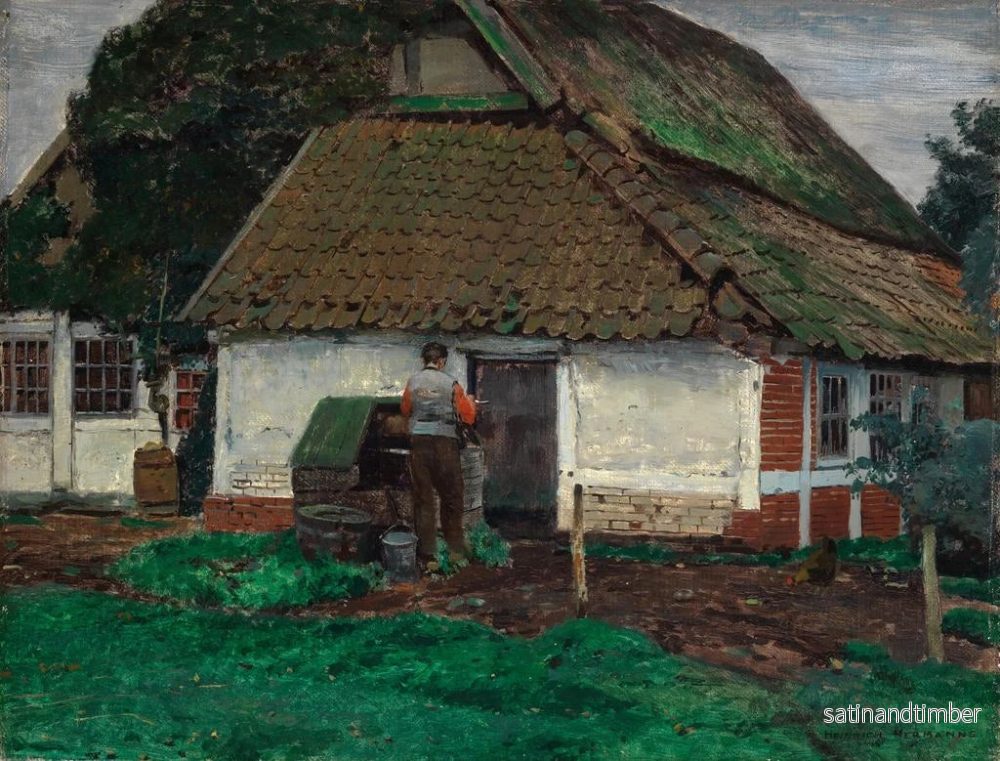Reproduktion av målningen Äldre stuga - Heinrich Hermanns - Bild 2