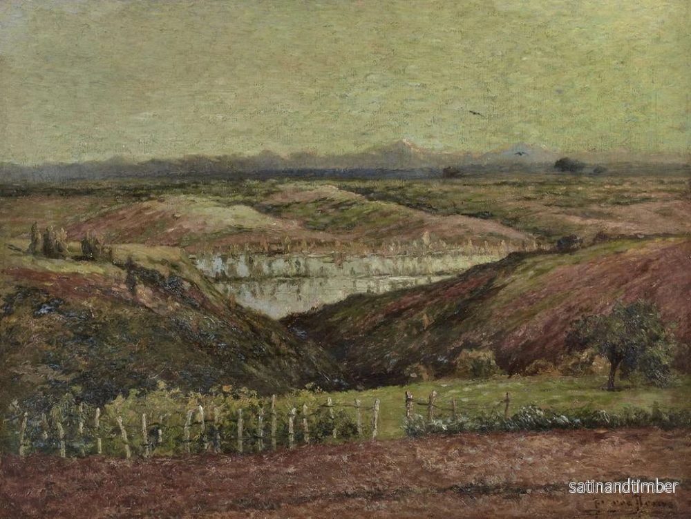 Reproduktion av målningen Environs de Colombel, Tarn, La Vallée - Pierre Prins - Bild 2