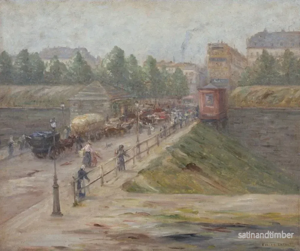 Reproduktion av målningen La porte d'Asnières - Émile Lafont - Bild 2